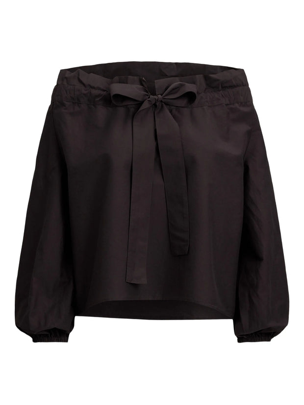 POLO RALPH LAUREN - Tie-Front Puff-Sleeve Blouse