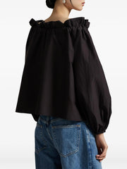 POLO RALPH LAUREN - Tie-Front Puff-Sleeve Blouse