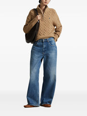 POLO RALPH LAUREN - Cable-Knit Mock-Neck Sweater
