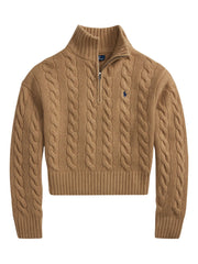 POLO RALPH LAUREN - Cable-Knit Mock-Neck Sweater