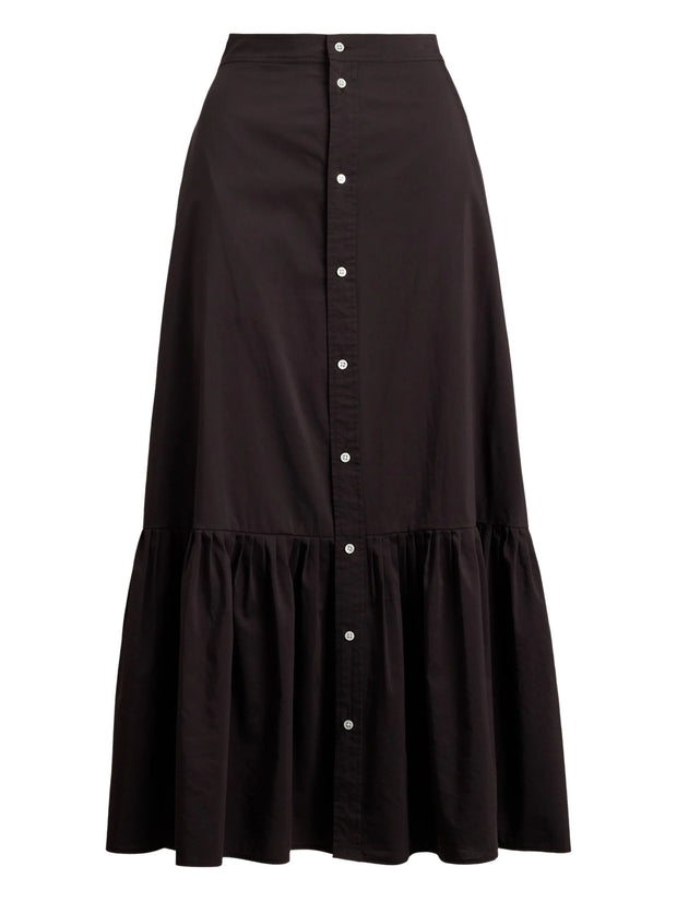 POLO RALPH LAUREN - Button-Front Ruffled Skirt