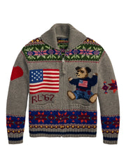 POLO RALPH LAUREN - Fair Isle-Pattern Polo-Bear Cardigan