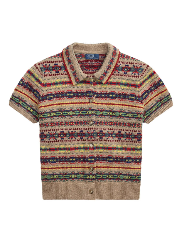POLO RALPH LAUREN - Fair Isle-Knit Collared Cardigan