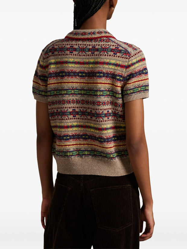 POLO RALPH LAUREN - Fair Isle-Knit Collared Cardigan