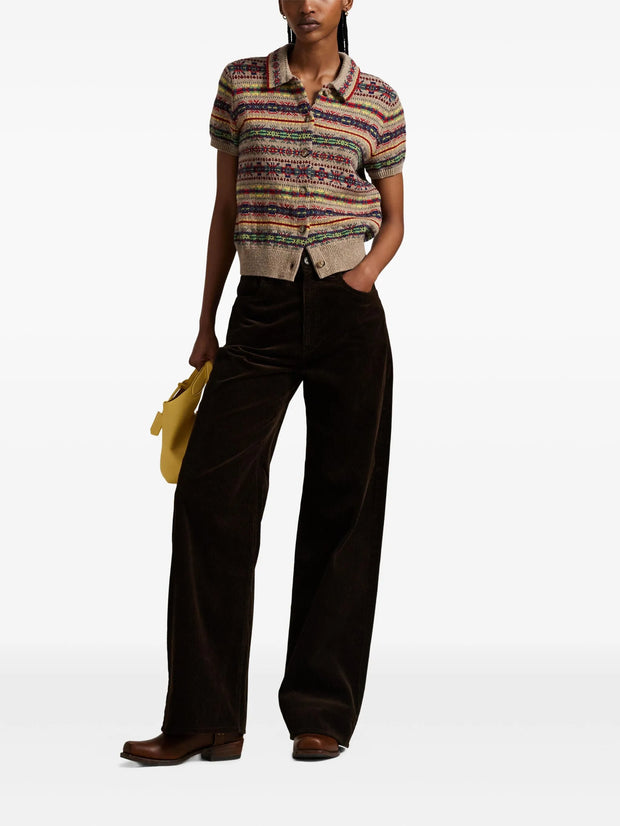 POLO RALPH LAUREN - Fair Isle-Knit Collared Cardigan