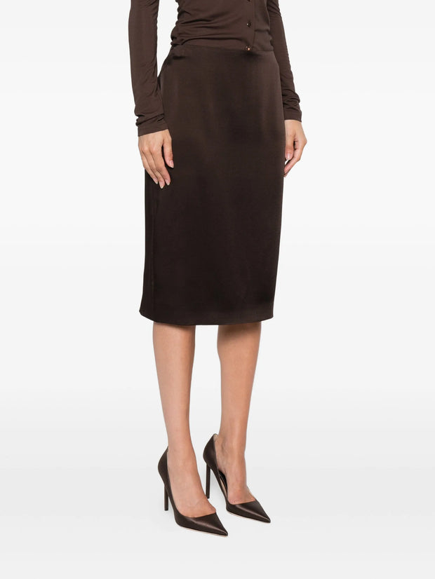TOM FORD - Silk Pencil Skirt