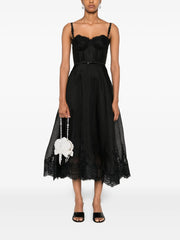 ZIMMERMANN - Lace-Trimmed Corset Midi Dress