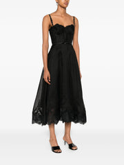 ZIMMERMANN - Lace-Trimmed Corset Midi Dress