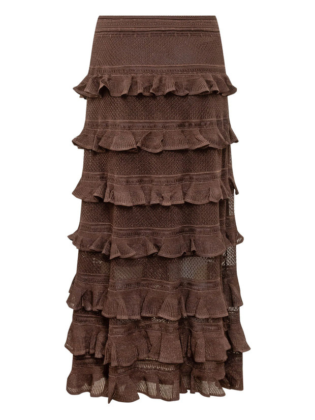 ZIMMERMANN - Tiered Ruffle Skirt