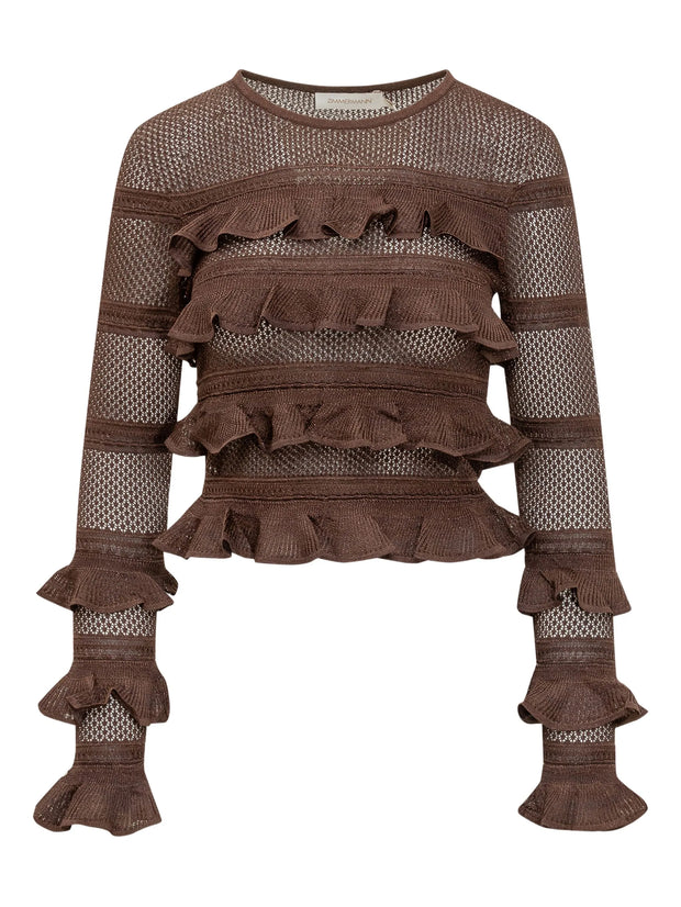ZIMMERMANN - Panelled Ruffled Top