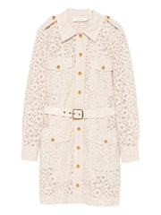 ZIMMERMANN - Floral-Lace Belted Mini Dress