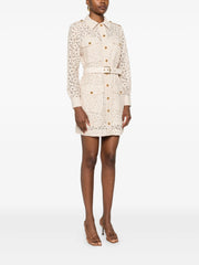ZIMMERMANN - Floral-Lace Belted Mini Dress