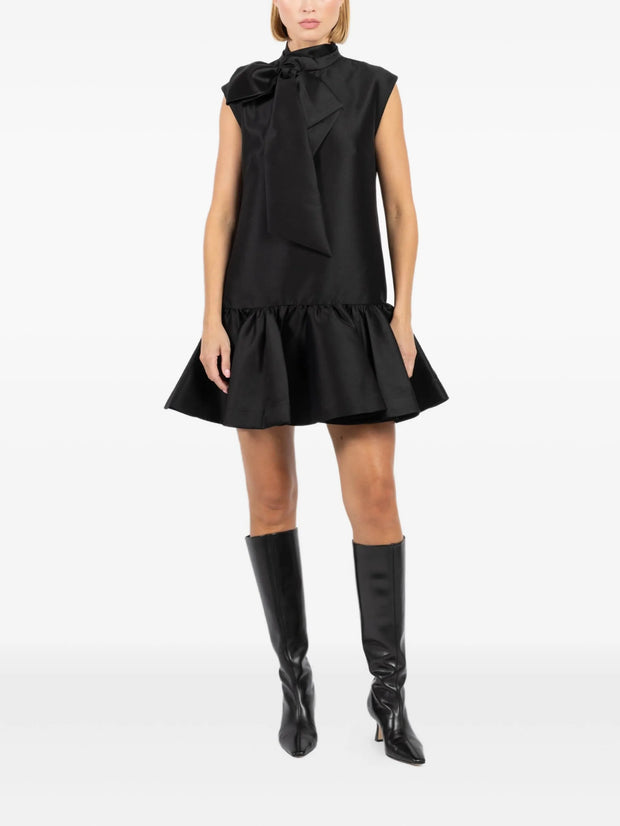 ZIMMERMANN - Tie-Neck Flared Mini Dress