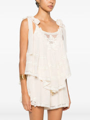 ZIMMERMANN - Tie-Shoulder Lace Top
