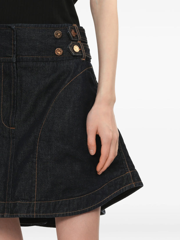 ZIMMERMANN - Denim Mini Skirt