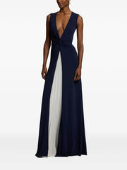 Ralph Lauren Collection - Twist Pleated Maxi Evening Dress