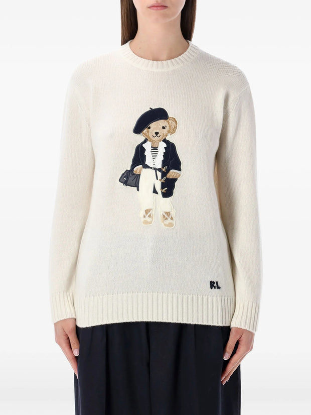 Ralph Lauren Collection - Bear-Embroidered Sweater