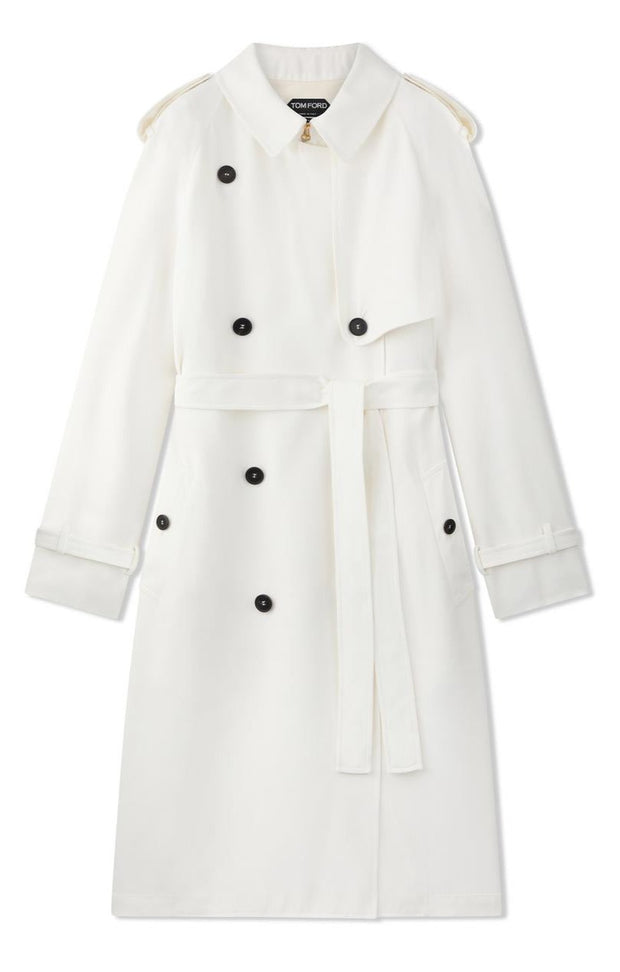 Tom Ford - WATER REPELLENT FLUID TWILL TRENCH COAT
