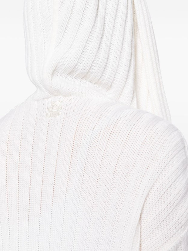 Amalfi Cashmere Cardigan - White Luna