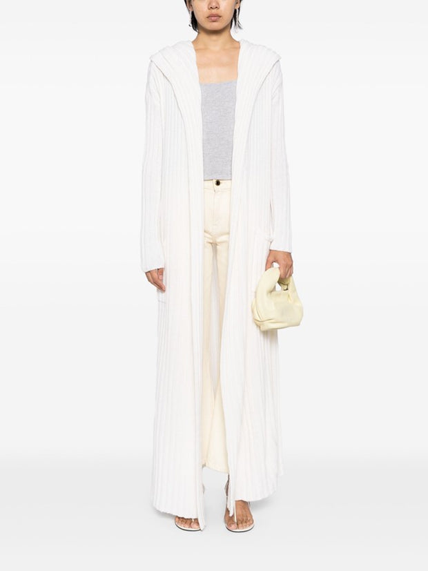 Amalfi Cashmere Cardigan - White Luna