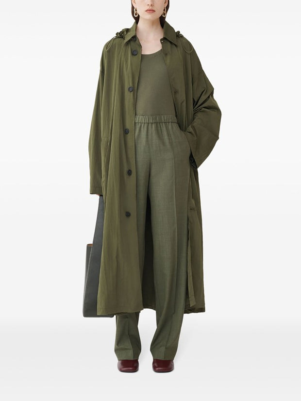 FABIANA FILIPPI - Hooded Technical-Jersey Parka Coat