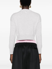 Genova Cropped Cashmere Jumper - Fog