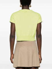 Genova Sleeveless Cashmere Jumper - Asparagus