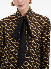 OSCAR DE LA RENTA - Chain-ling Blouse