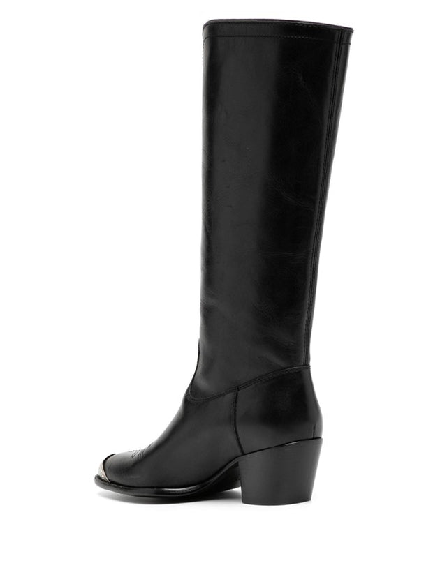 POLO RALPH LAUREN - 55mm Metal-Toecap Leather Boots