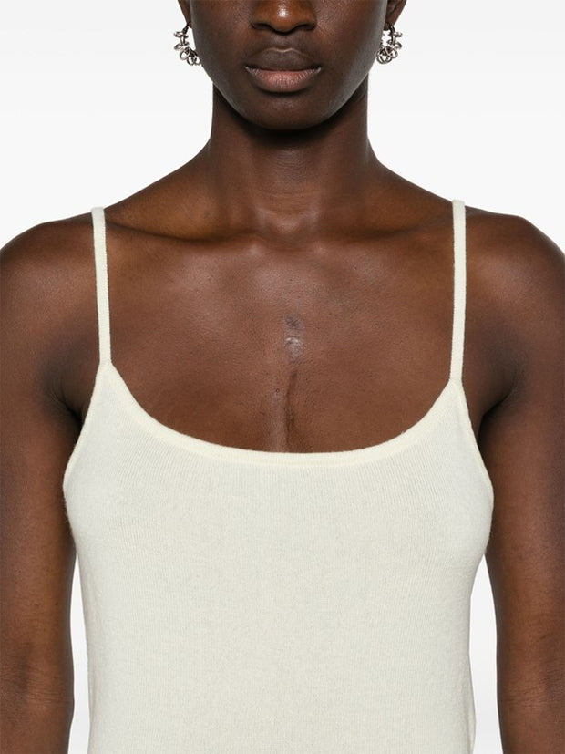 Rapallo Cashmere Tank Top - White Tea