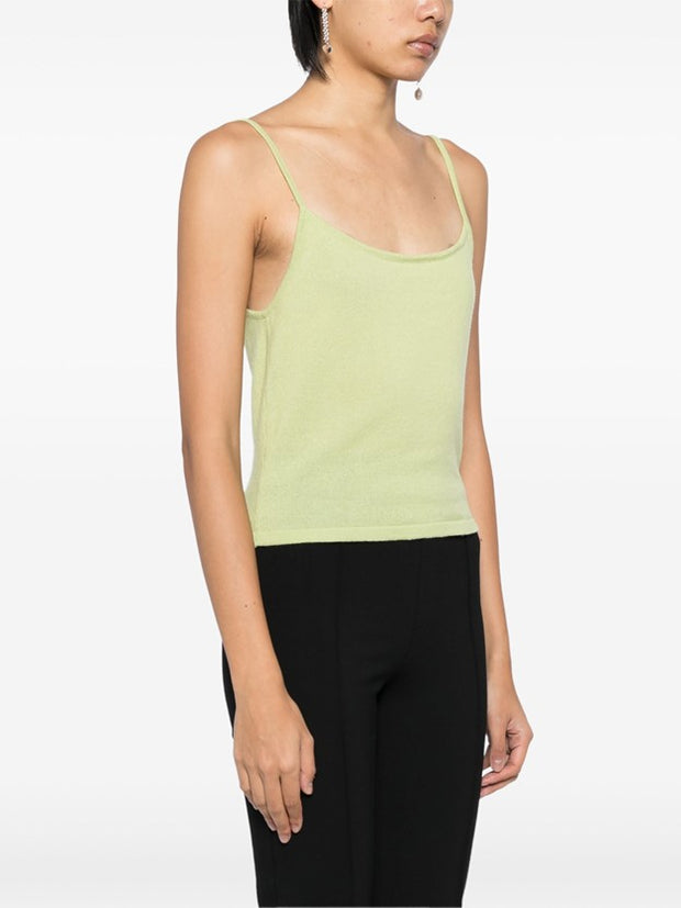 Rapallo Cashmere Tank Top - Asparagus