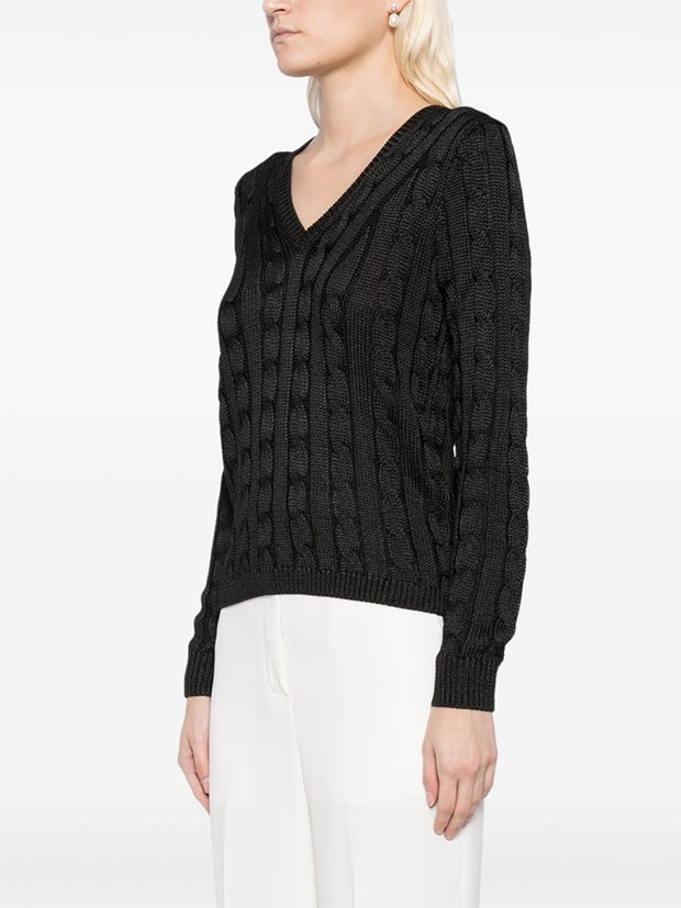 Ralph Lauren Collection - Cable-Knit Silk Jumper