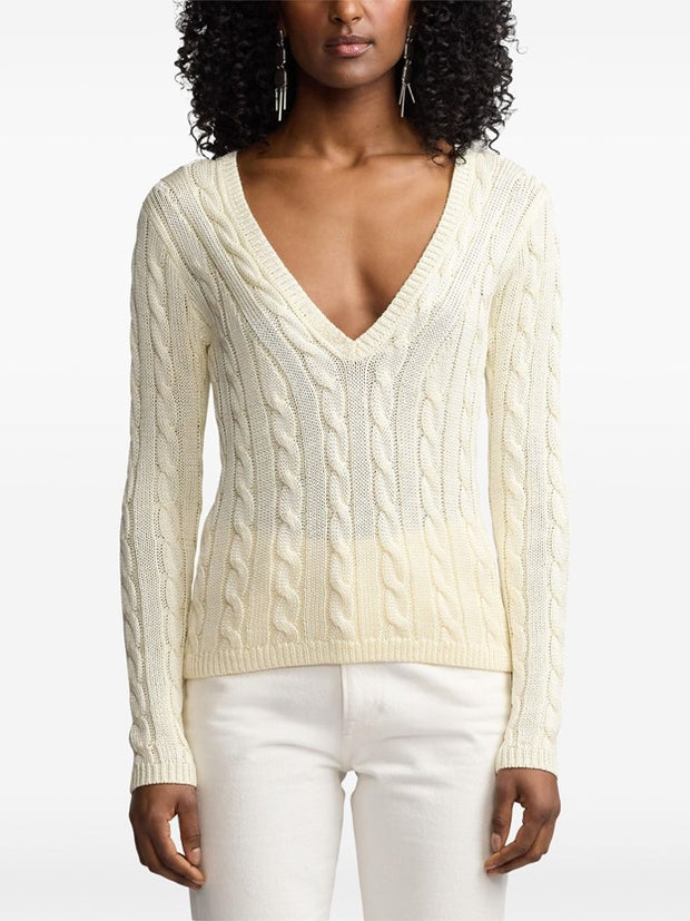 Ralph Lauren Collection - Cable-Knit Silk Jumper