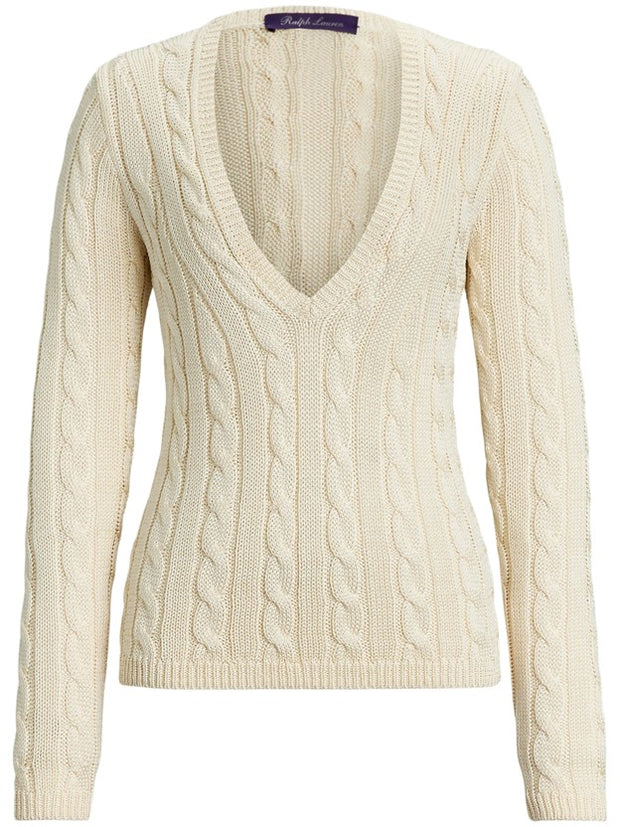 Ralph Lauren Collection - Cable-Knit Silk Jumper