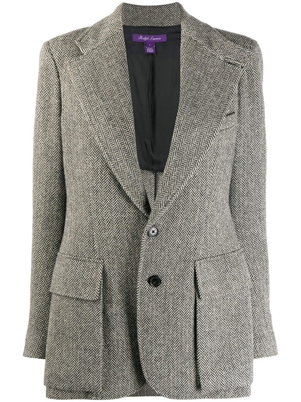 Ralph Lauren Collection - Herringbone Fitted Blazer