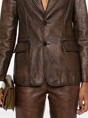 Ralph Lauren Collection - Tomasso Leather Blazer