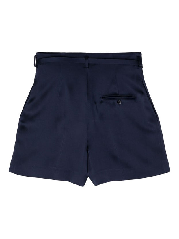 Ralph Lauren Collection - Belted Satin Shorts