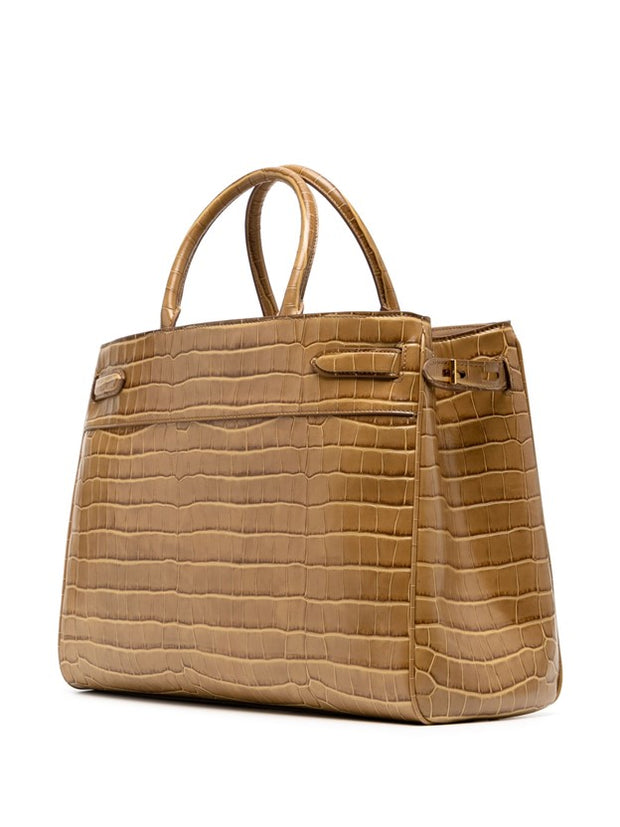 TOM FORD - Crocodile-Embossed Leather Tote Bag