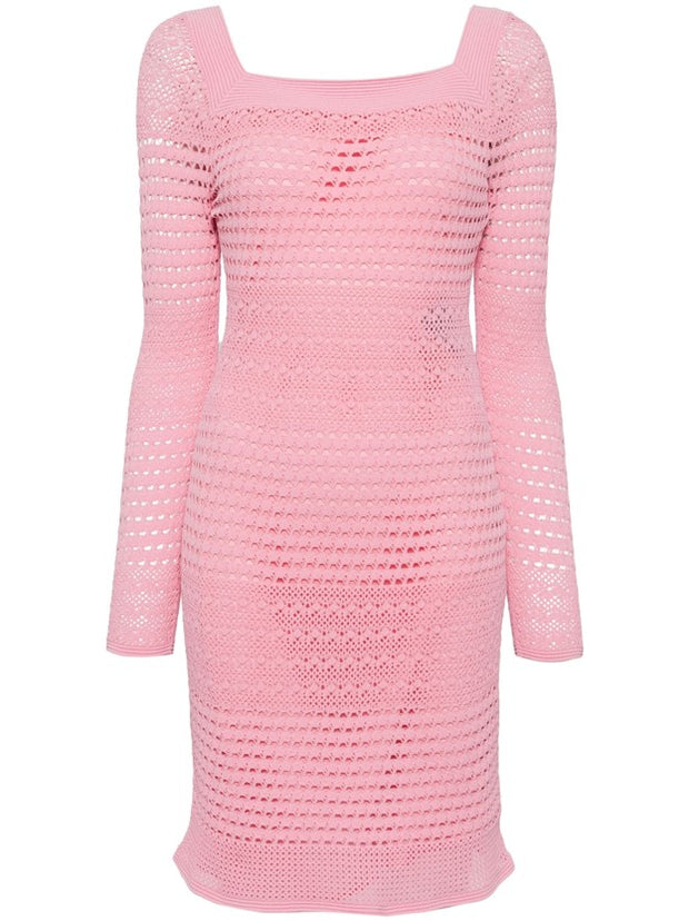 TOM FORD - Open-Knit Square-Neck Minidress