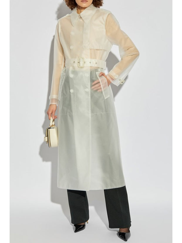 TOM FORD - Transparent Belted Trench Coat