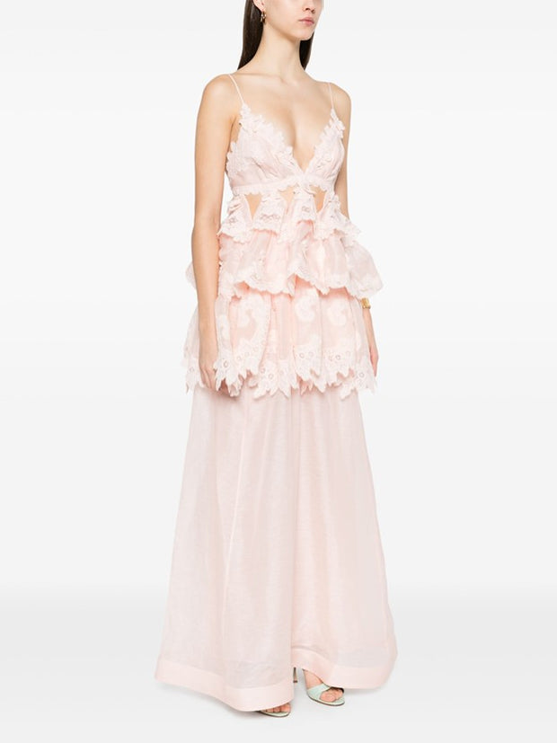 ZIMMERMANN - Tiered Lace Maxi Dress