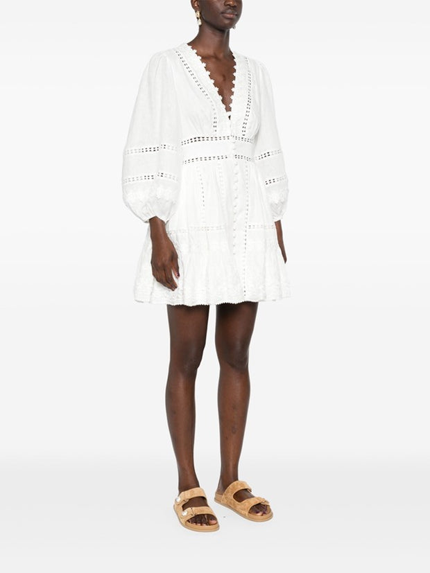 ZIMMERMANN - Pop Linen Mini Dress