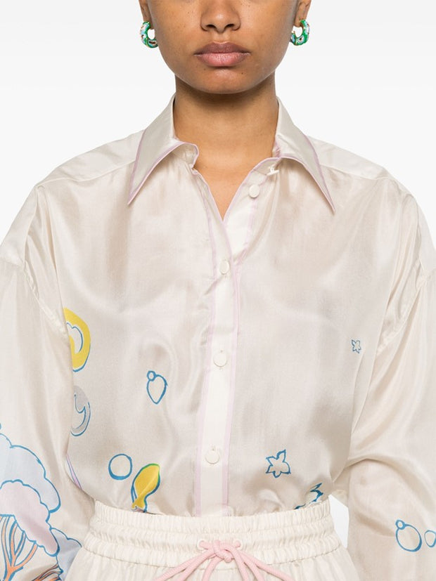 ZIMMERMANN - Pop Graphic-Print Silk Shirt