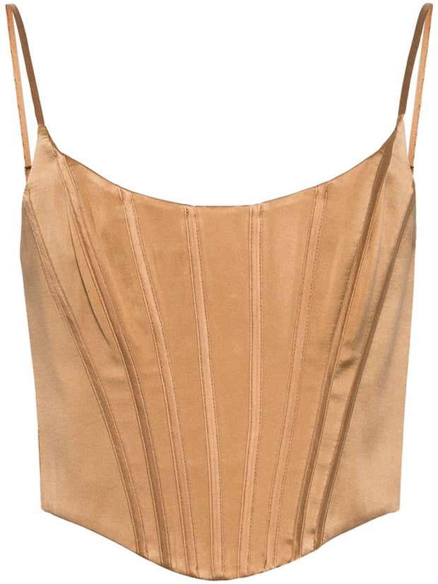 ZIMMERMANN - Silk-Satin Corset Top