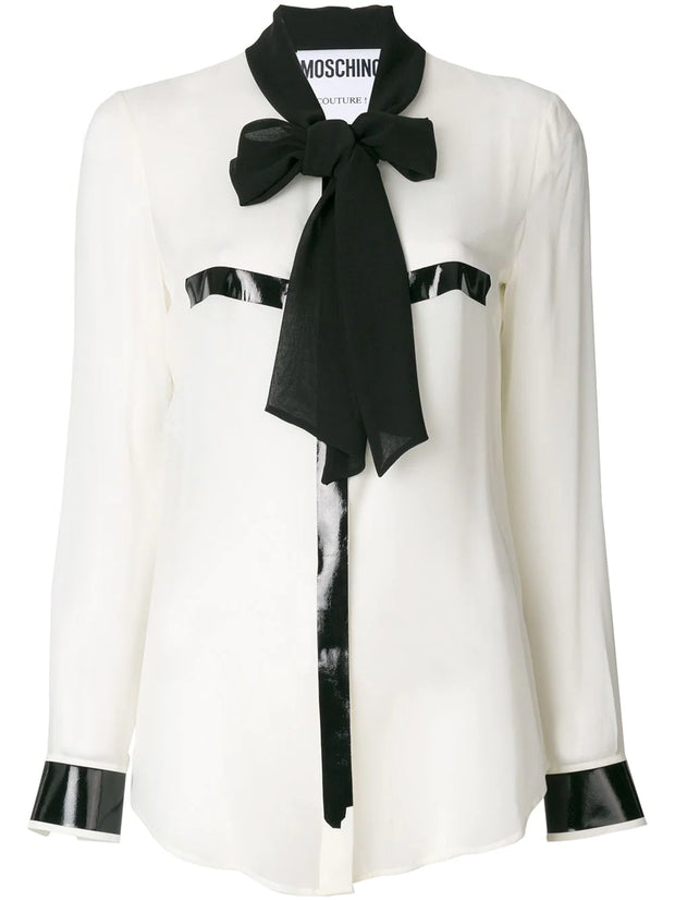 MOSCHINO - pussy bow blouse