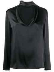 TOM FORD - silk tie-neck blouse