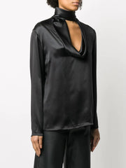 TOM FORD - silk tie-neck blouse
