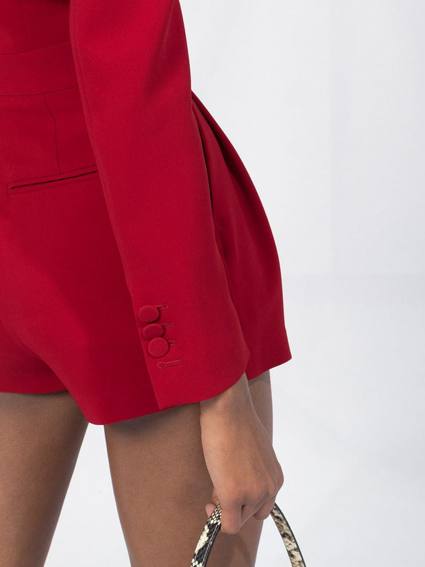 Dsquared2 long-sleeved pleat-detail playsuit