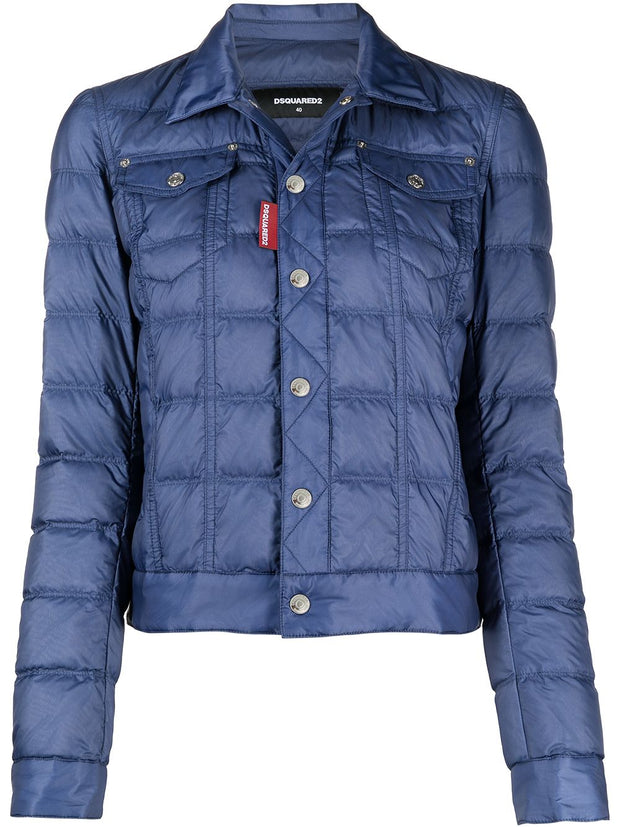 Dsquared2 cropped quilted puffer jacket