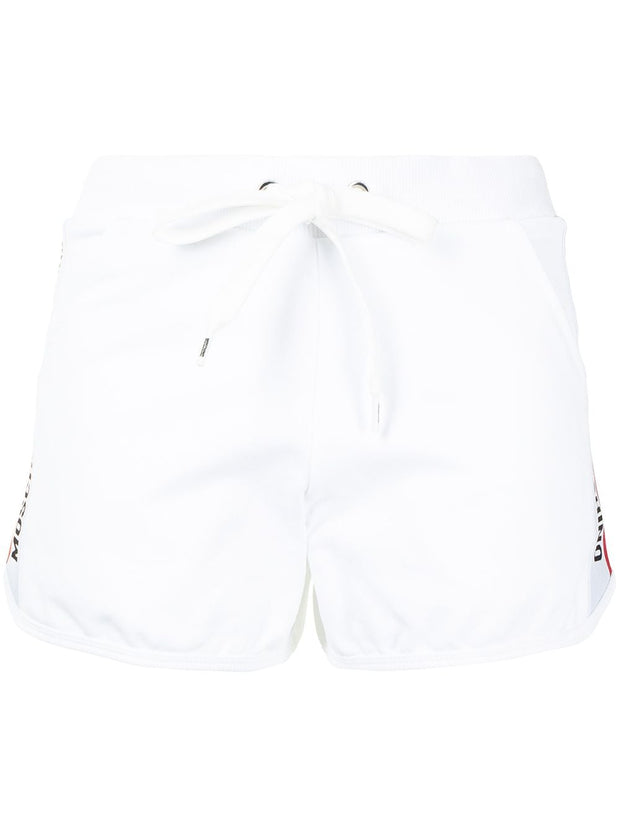 Moschino logo band drawstring shorts